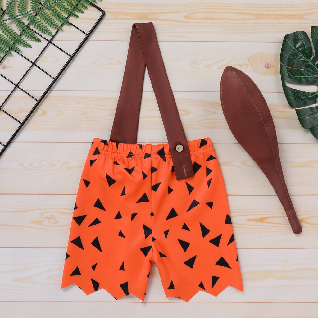 IWEMEK Girls Dress Cosplay Cavegirl Costume for Infant Girl Cute Casual Summer Comfy Tutu Stone Age Themed Birthday Outfit