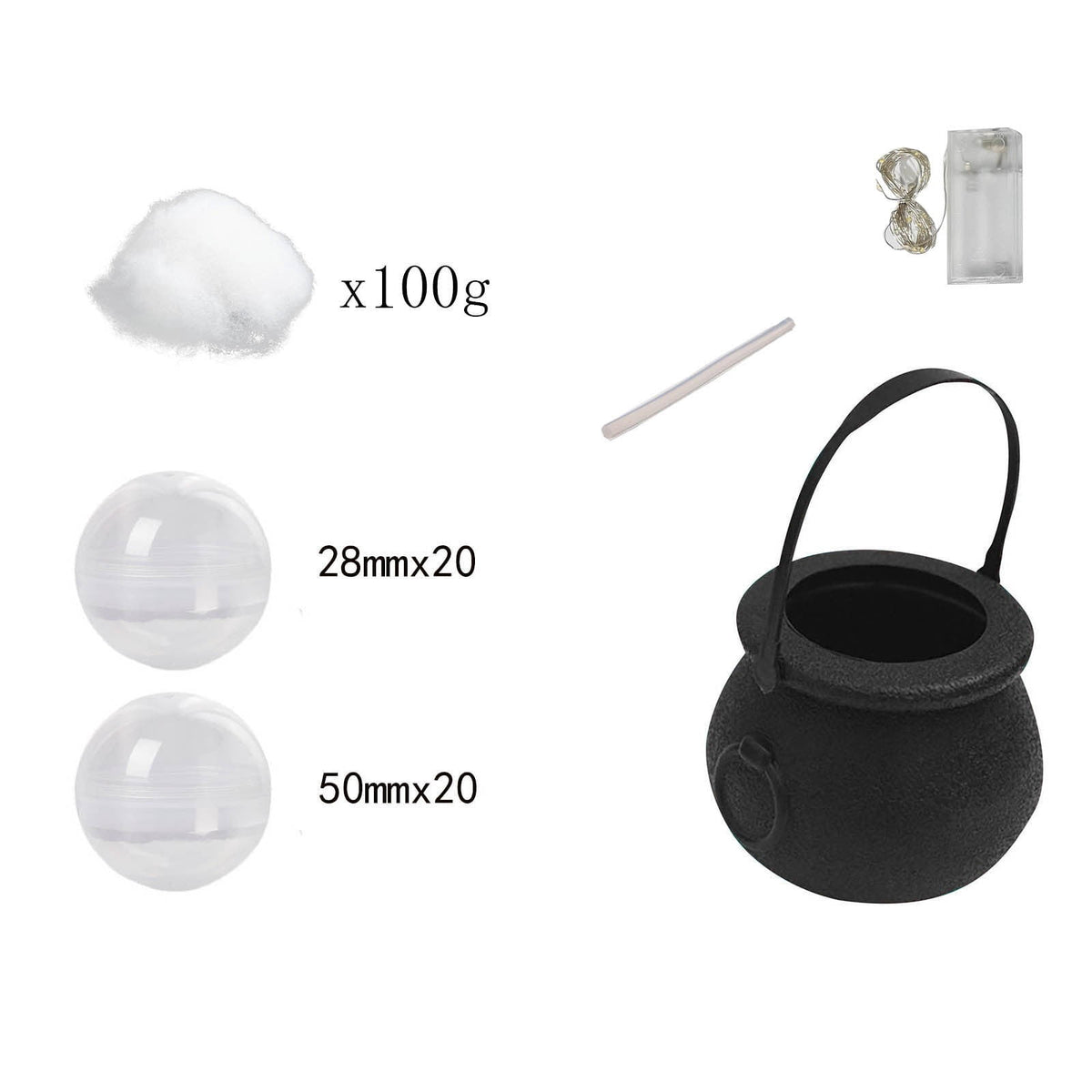 Muecwrye Halloween Decorations Outdoor, Halloween Clearance! Halloween Witches Cauldron with Lights, DIY Bubbling Cauldron Set Decor for Home Porch Outside, Halloween Party Supplies( Without Tripod)