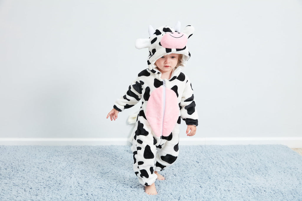 Baby White Cow Green Dinosaur Blue Shark Costumes Toddler Outfit Infants Romper