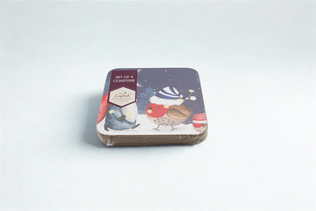 Festive Forest Friends Set/4 Coasters