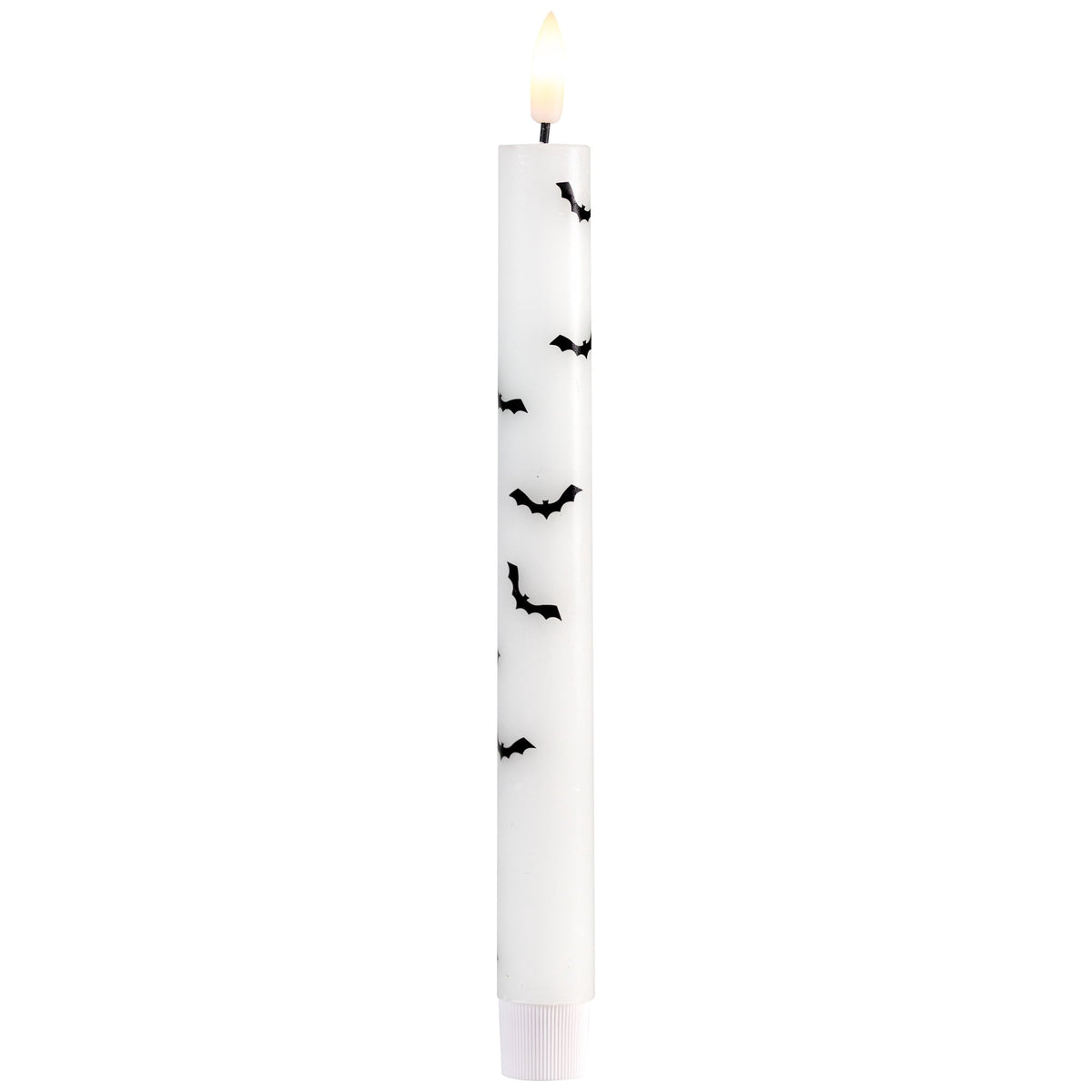 Northlight LED Flickering Flameless Wax Tapered Flying Bats Halloween Candles - 9.75" - Set of 2