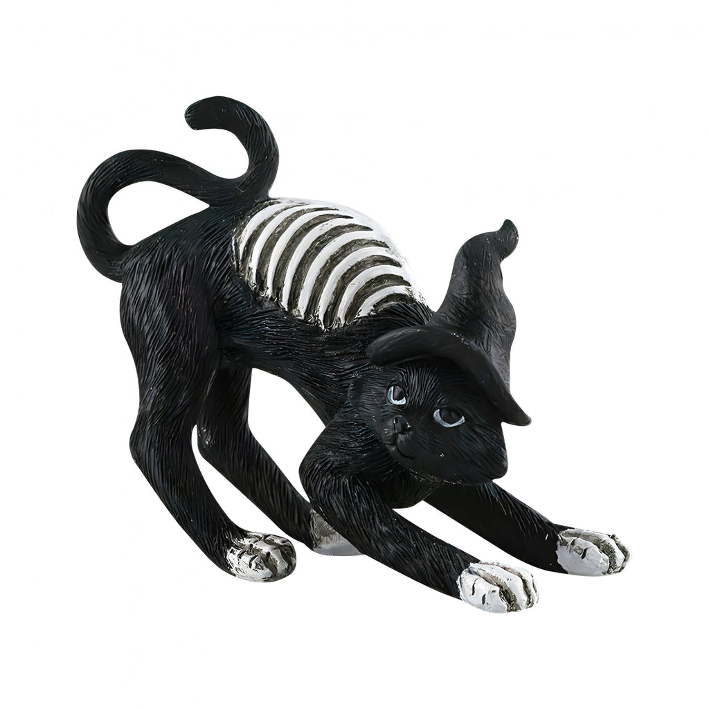 LAMIRO Black Cat Halloween Decorations,Spooky Tabletop Ornaments For Home Party,Gothic Themed Festival Decor,Indoor Outdoor Use,Easy To Display Centerpiece For Halloween Celebrations