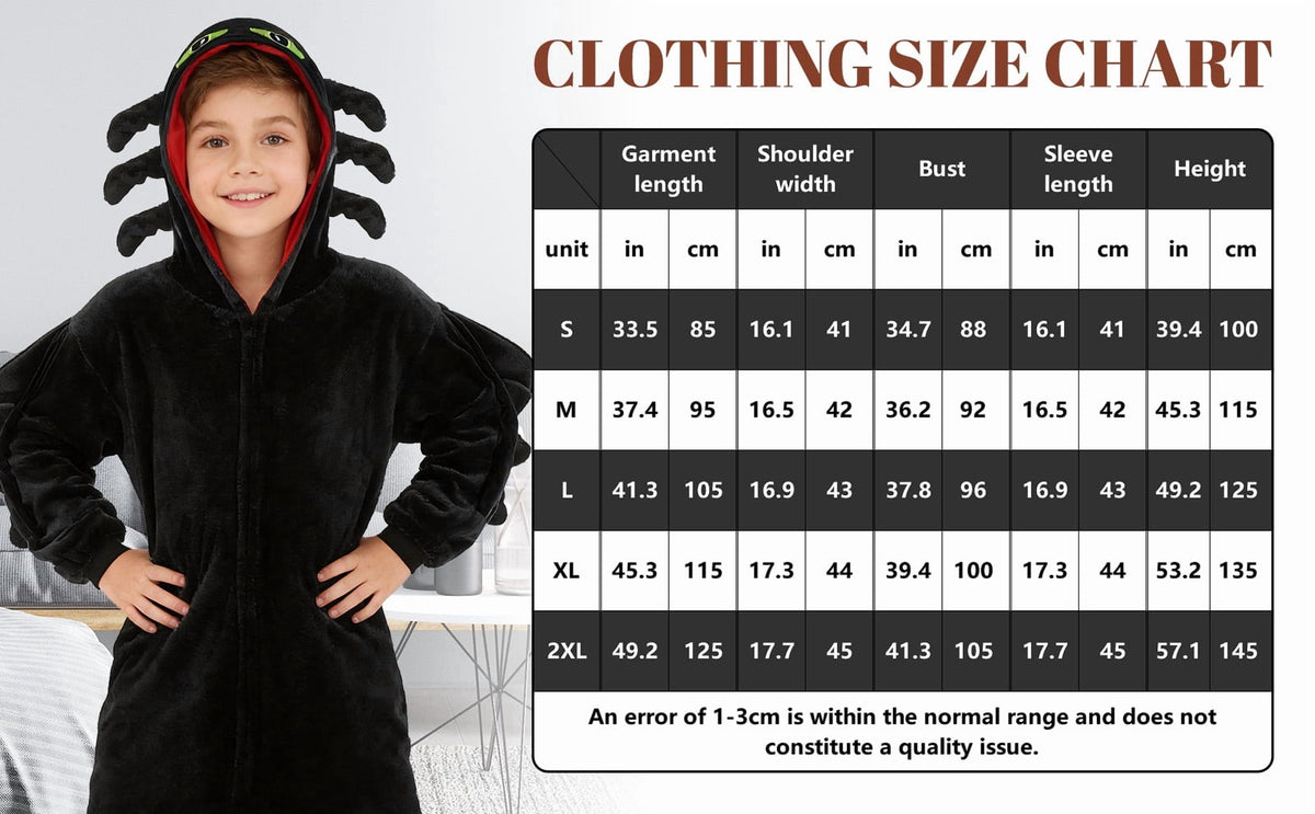 GOBWCOT Kids Onesie Pajamas Dragon Costume Children Animal Sleepwear Jumpsuit Cosplay for Boys and Girls