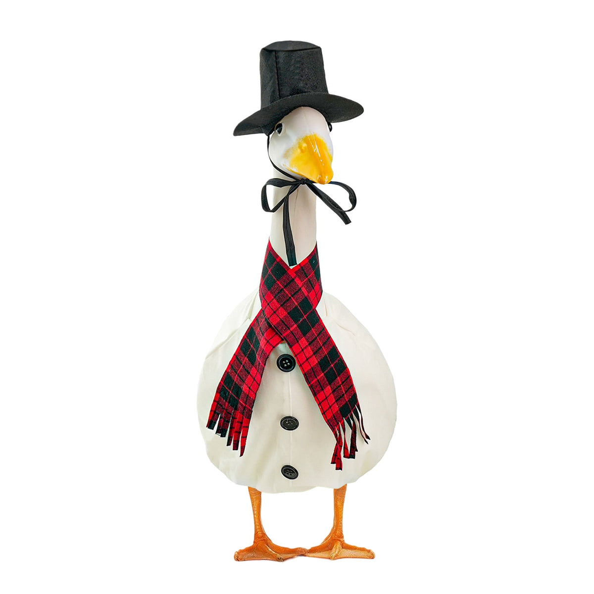 Sruoe Christmas Porch Goose Outfits, Porch Goose Clothes, 23 Inch Cement Goose Clothes Dress, Duck Clothes for Spring Easter Holiday Outdoor Garden Yard Lawn Patio Statue Decor
