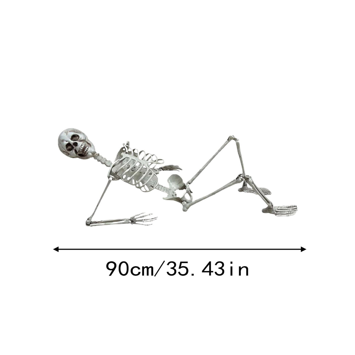 Halloween Skeleton Snake Prop Realistic Scary Serpent Decorative Ornament, Spooky Scene Setup Skeleton Decor Haunted House Party Prop, Home Shop Display Halloween Skeleton Holiday Ornament Gift