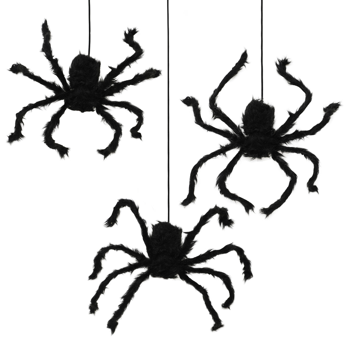 Giant Hanging Spiders Decoration (3pk)