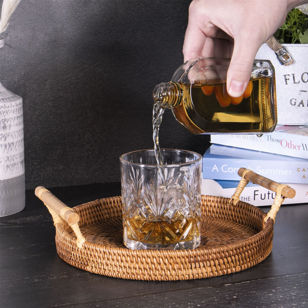 Glass Flask Bottles with Lids 350ml - Set of 10 | Pukkr