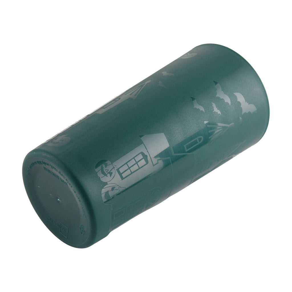 Mainstays 26 Ounce Round Plastic Etched Bat Tumbler, Black