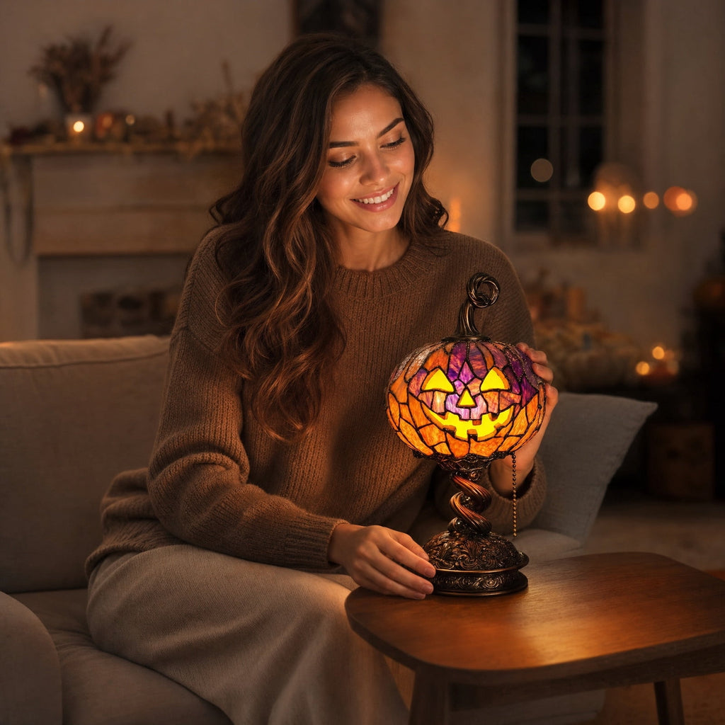 YZEGDCH Halloween 3D Ghost Campfire Flickering Night Light 2 Funny Roasting Marshmallows at Campfire LED Electric Faux Flameless Campfire Nightlight Funny Halloween Decor