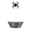 Black Spider Web Cupcake Kit (24pc)