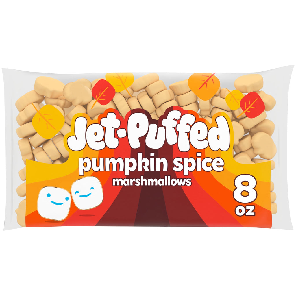 Jet-Puffed Pumpkin Spice Pumpkin-shaped Marshmallows, 8 oz. Bag