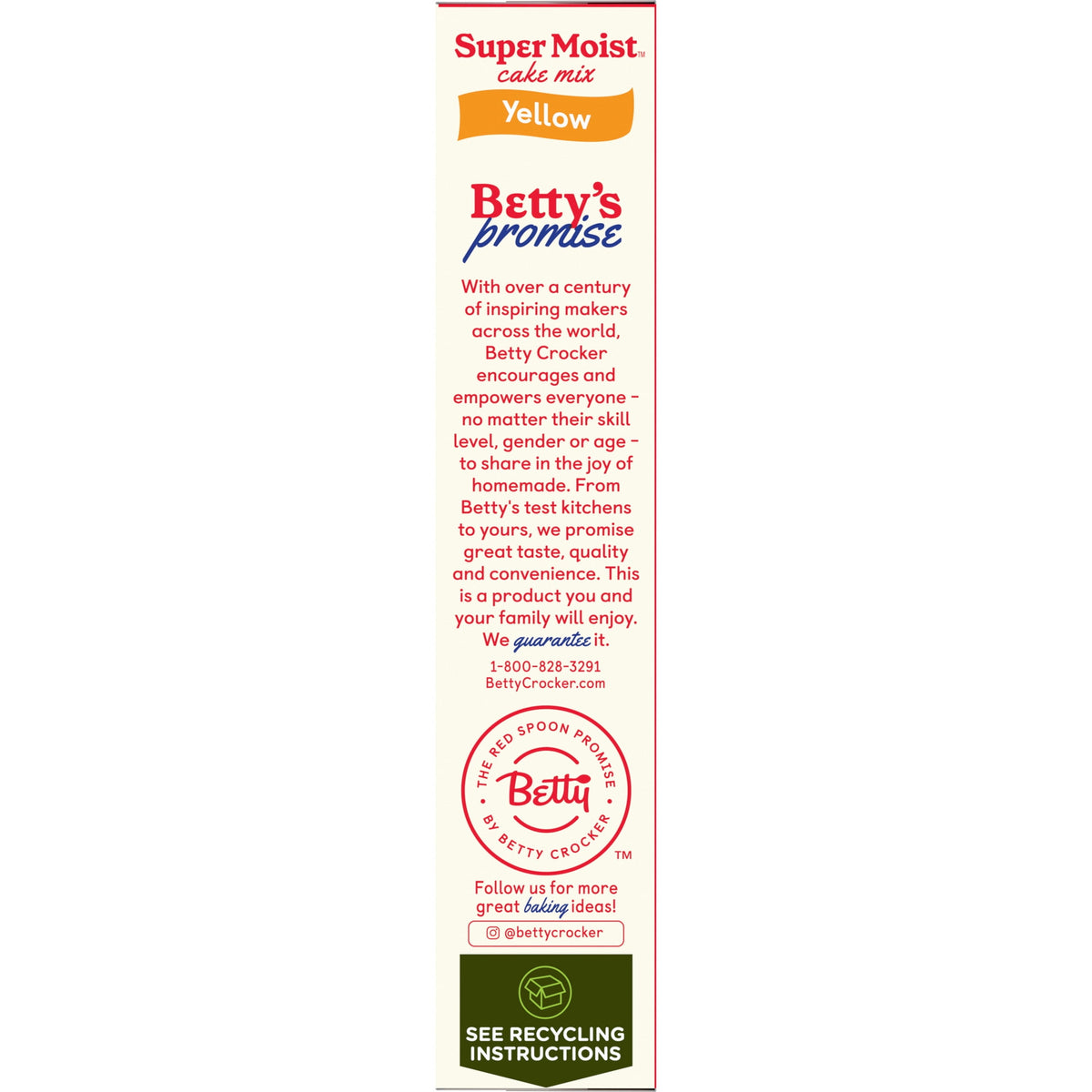 Betty Crocker Favorites Super Moist Yellow Cake Mix, 13.25 oz