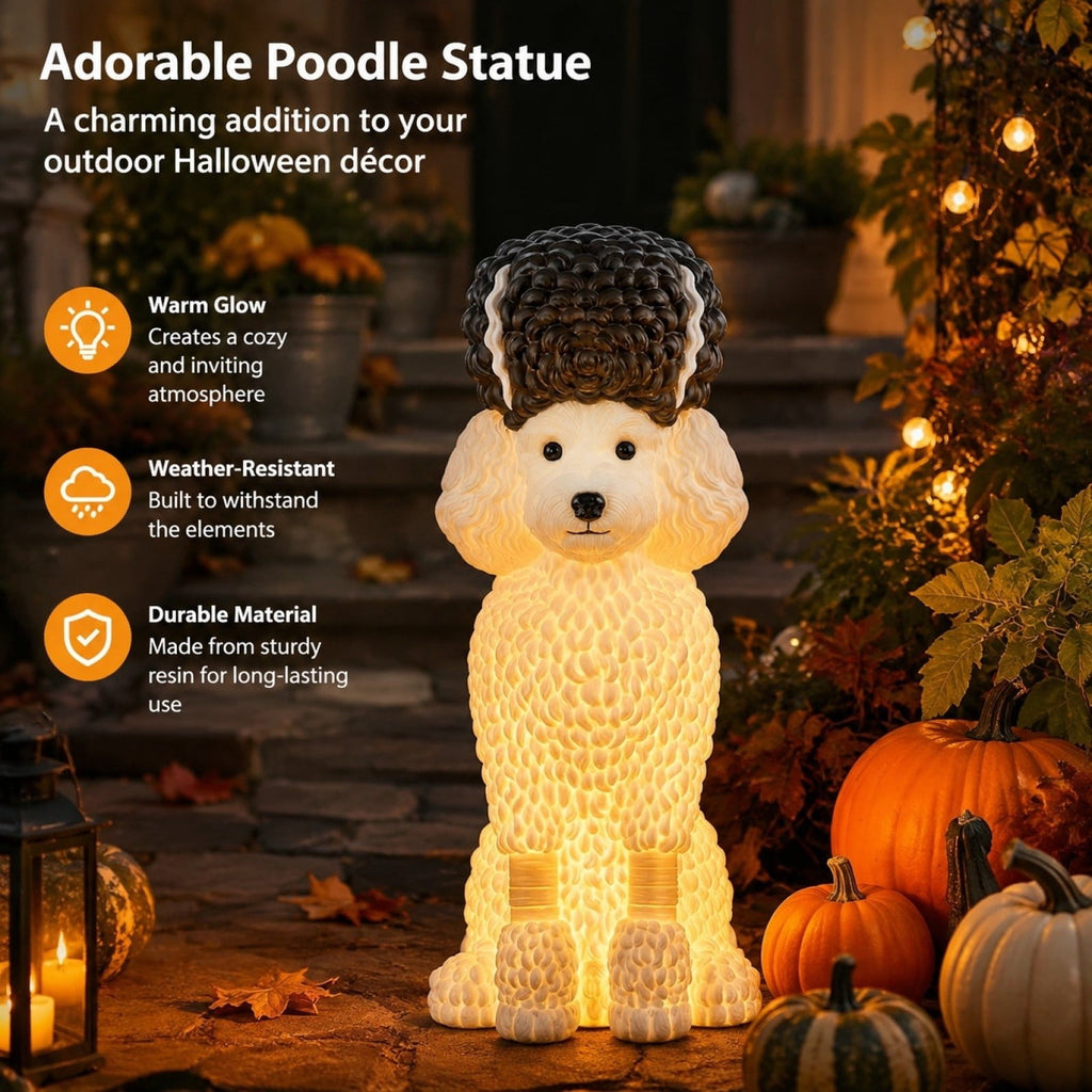 Halloween Ghost Decor 10", Witch Ghost Figurine for Porch Table, 1 Pack
