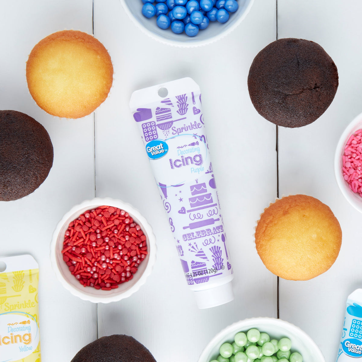 Great Value Purple Decorating Icing, 4.25 oz