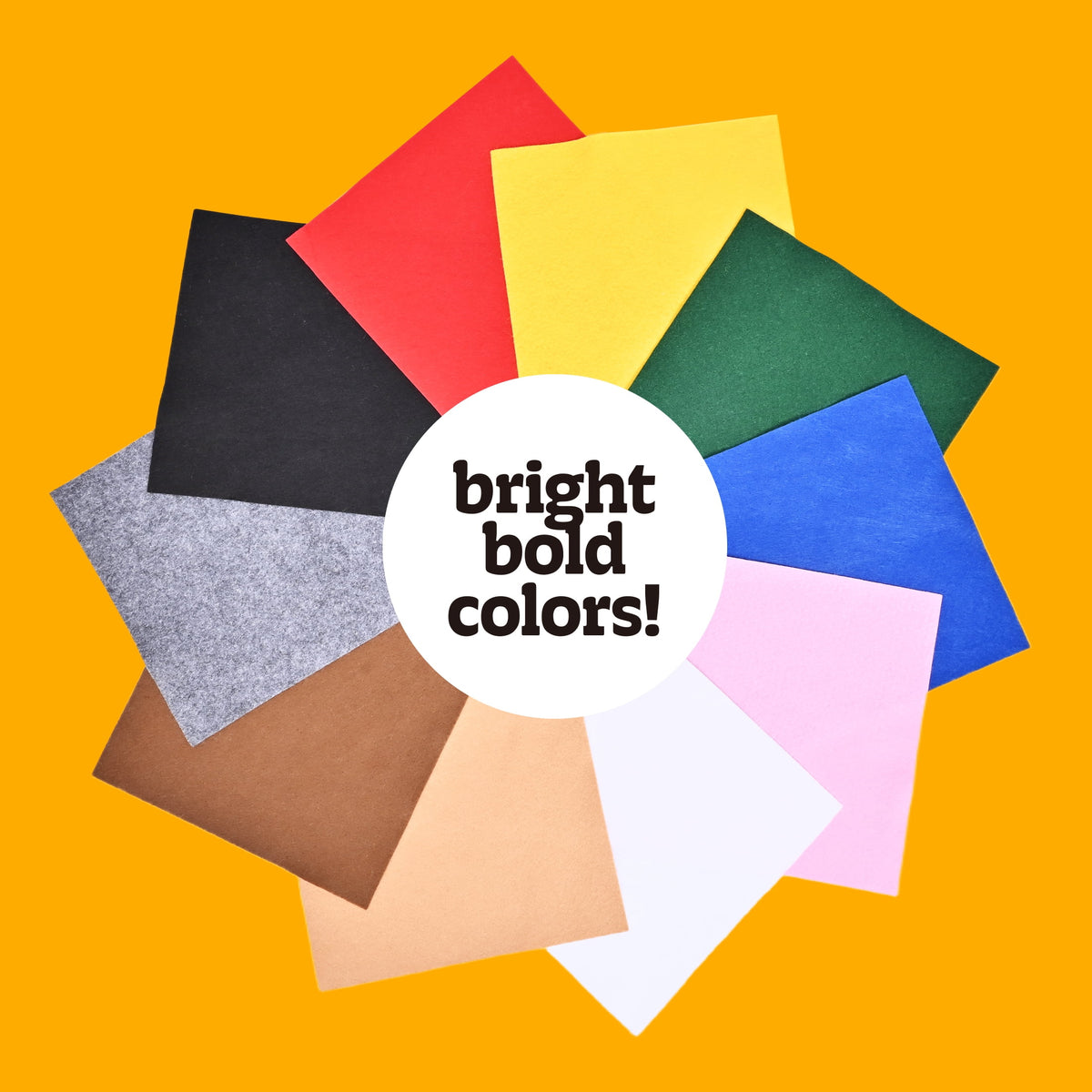 Hello Hobby 9" x 12" Brown Felt Sheet for Crafting and Sewing