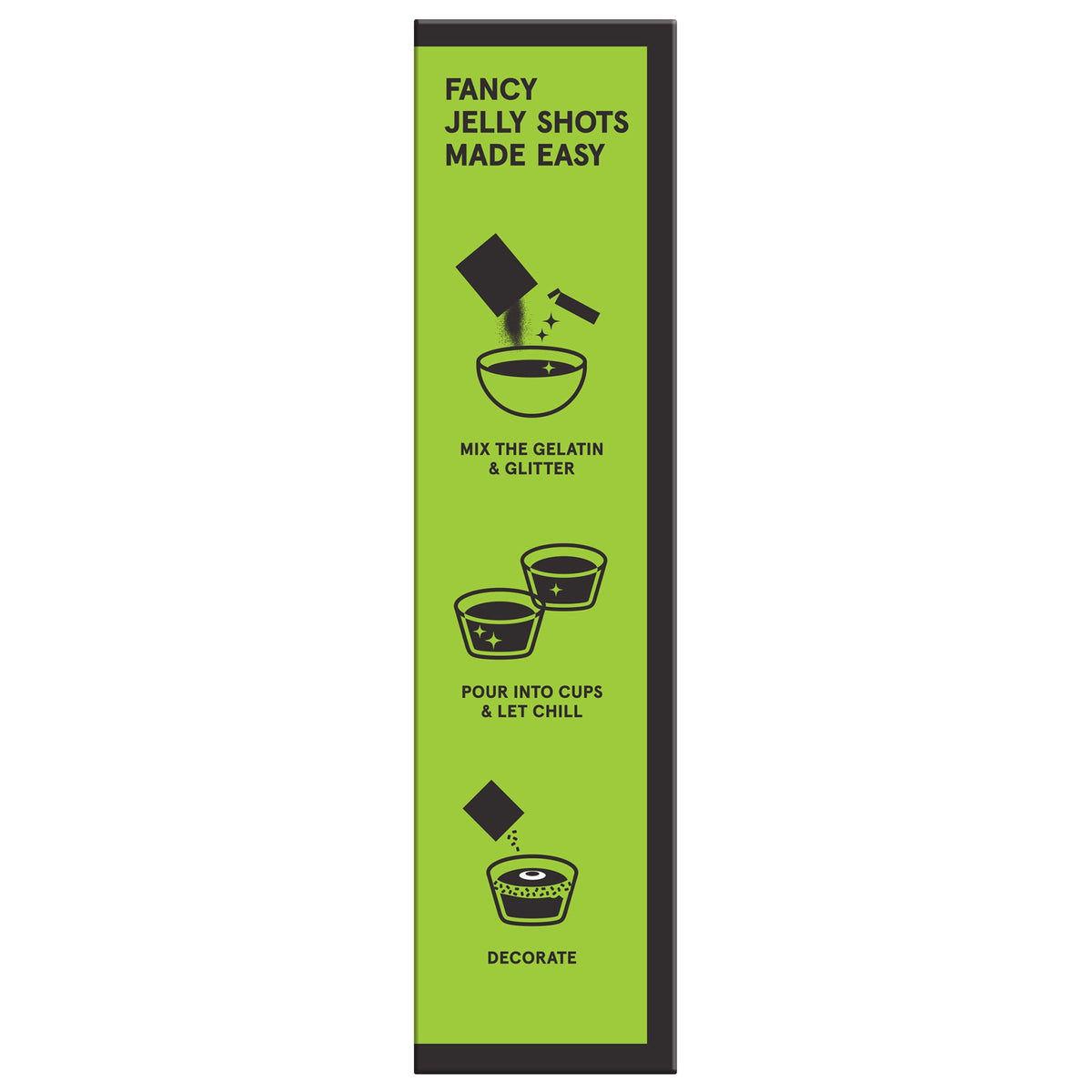 Fancy Sprinkles Eye of Newt Glitter and Glow Jelly Shot Kit, 8.7 oz