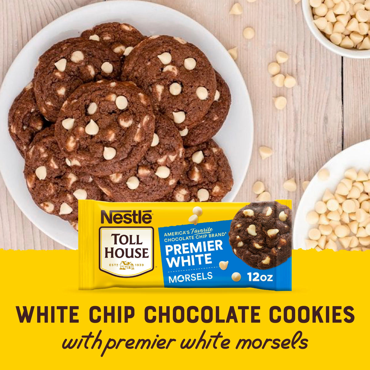 Nestle Toll House Premier White Regular Baking Chips, 12 oz Bag