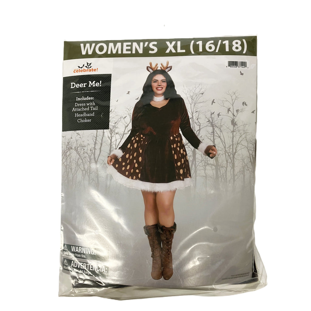 Deer Me! Halloween Costume for Adults, Women's Size M (8/10), by Way to Celebrate