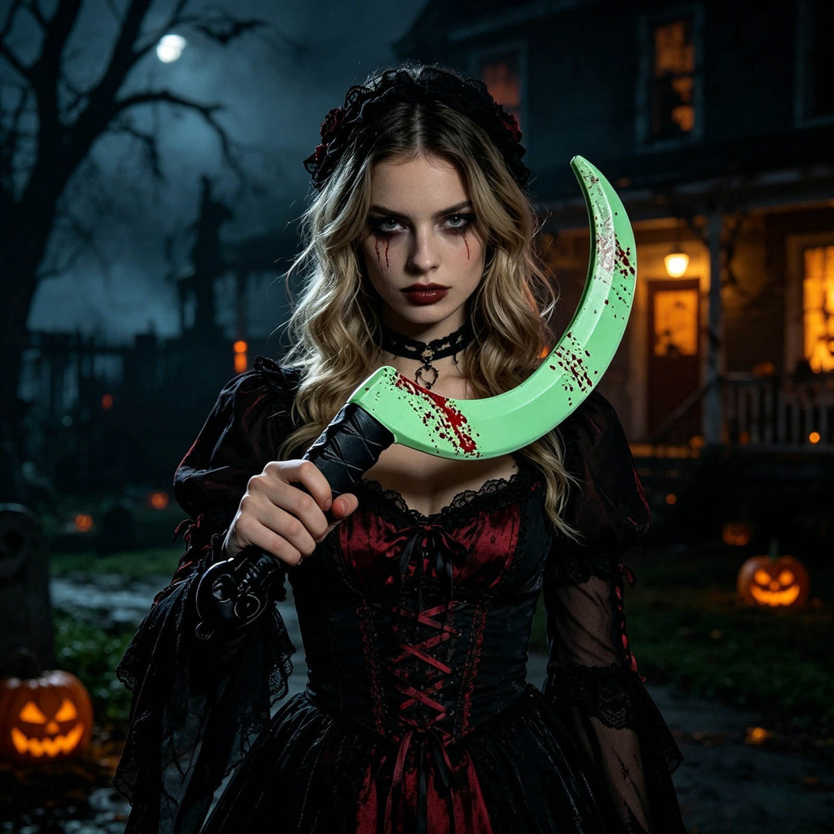 1Pc Halloween Mini Pumpkin Branches Artificial Black Twigs Vase Fillers for Table Mantel Centerpiece Creepy Gothic Scary House Decor