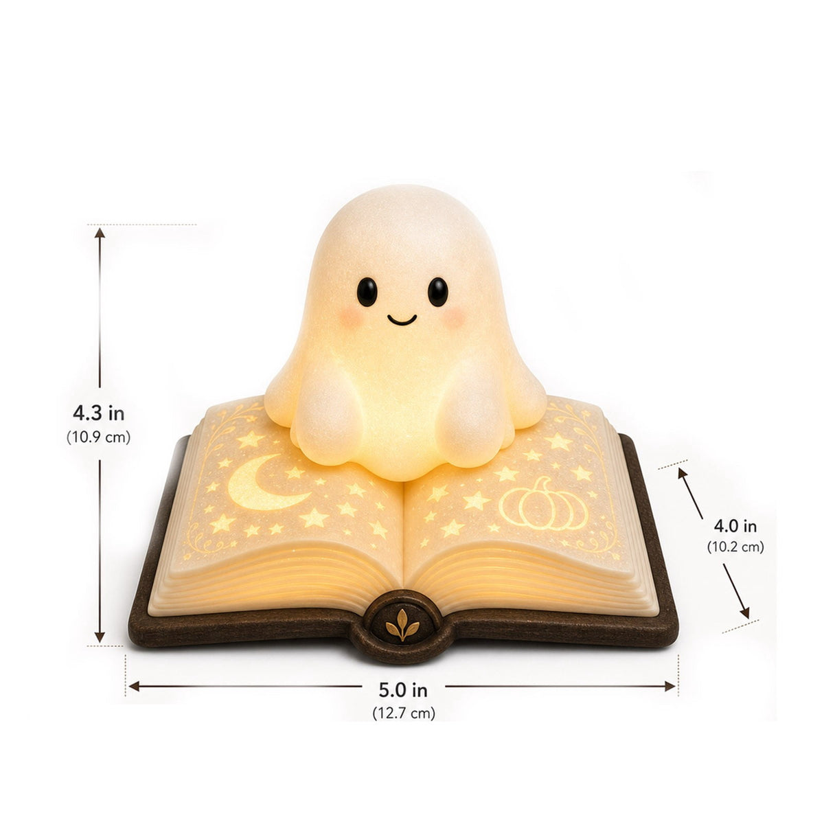 Clearance Halloween Ghost Bubble Bath Lamp, Cute Bathtub Ghost Night Lights for Halloween Decor, Reading Books Nightlight, Halloween Decorations for Indoor Readers & Book Lover Desk Home Party Gifts