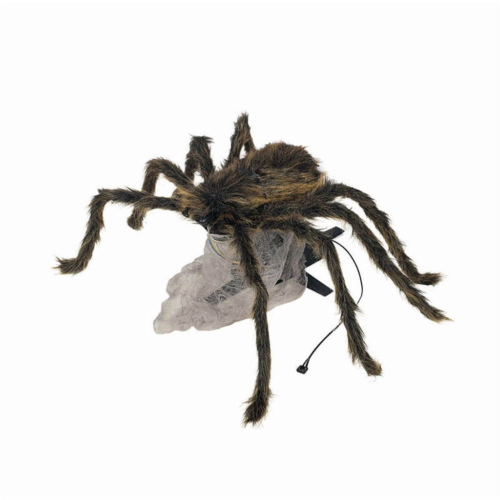 Sruoe Animated Pop Up Jumping Halloween Prank Prop, 35.4x29.5x7.5in Light Sound Fuzzy Trick Toy, Indoor Outdoor Yard Porch Spooky Horror Decor Surprise Game Supply