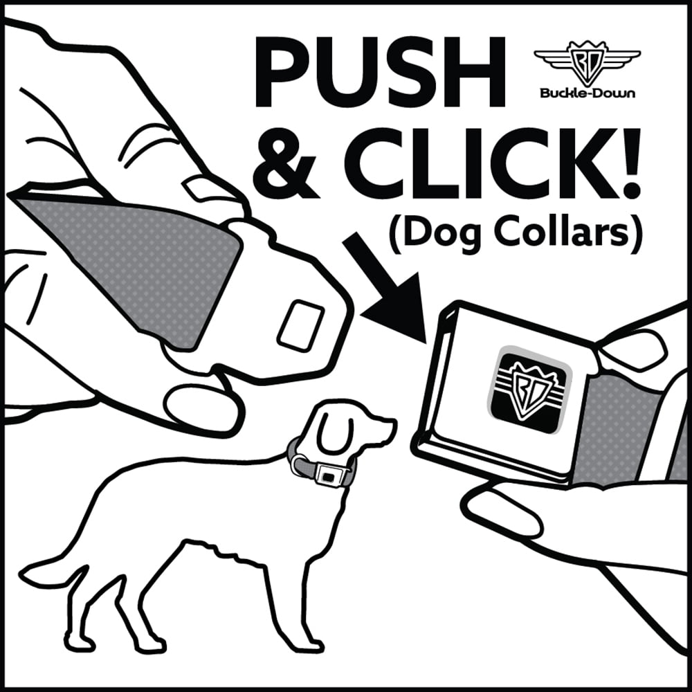 Disney Pet Collar, Dog Collar Metal Seatbelt Buckle, Jack Expressions Ghosts In Cemetery Purples Grays White, 11 to 16.5 Inches 1.0 Inch Wide