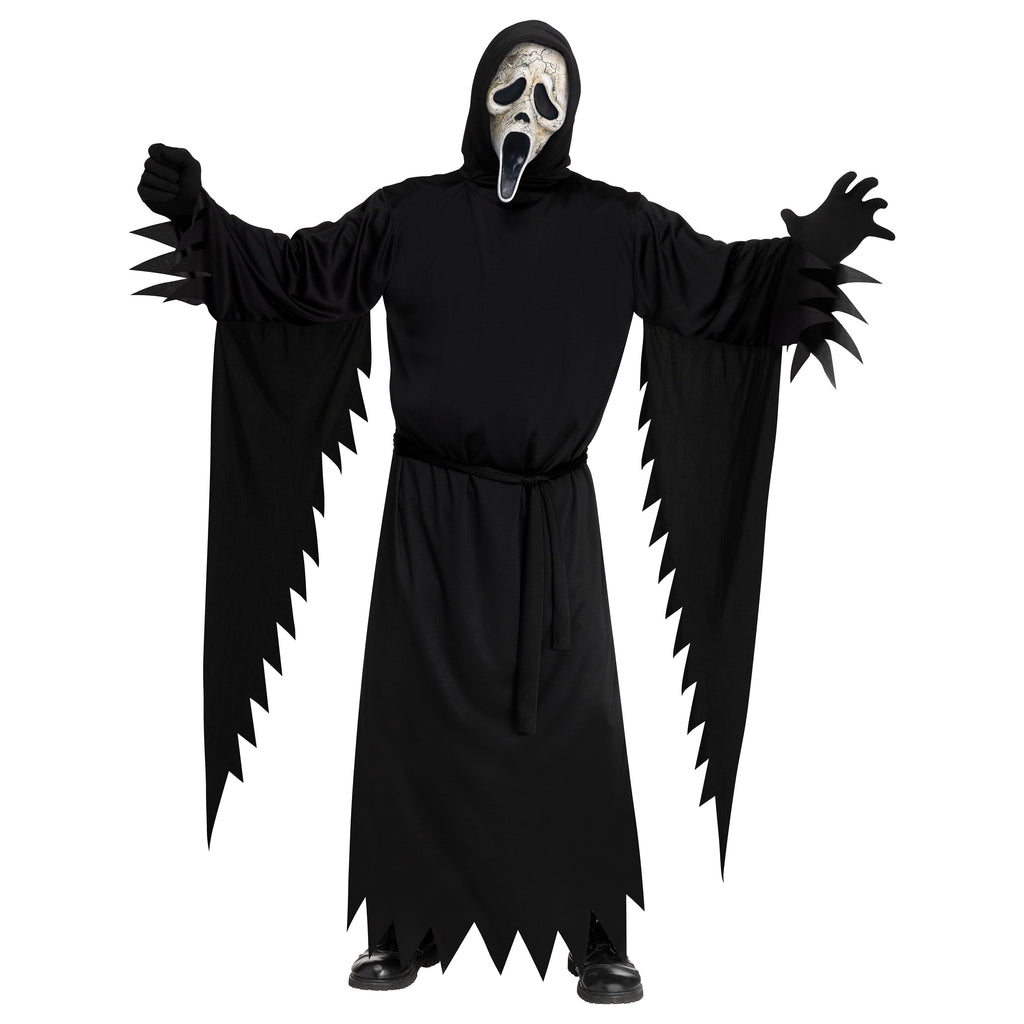 Aged Ghost Face Halloween Costume for Adults, Mens One Size Fit, by Fun World