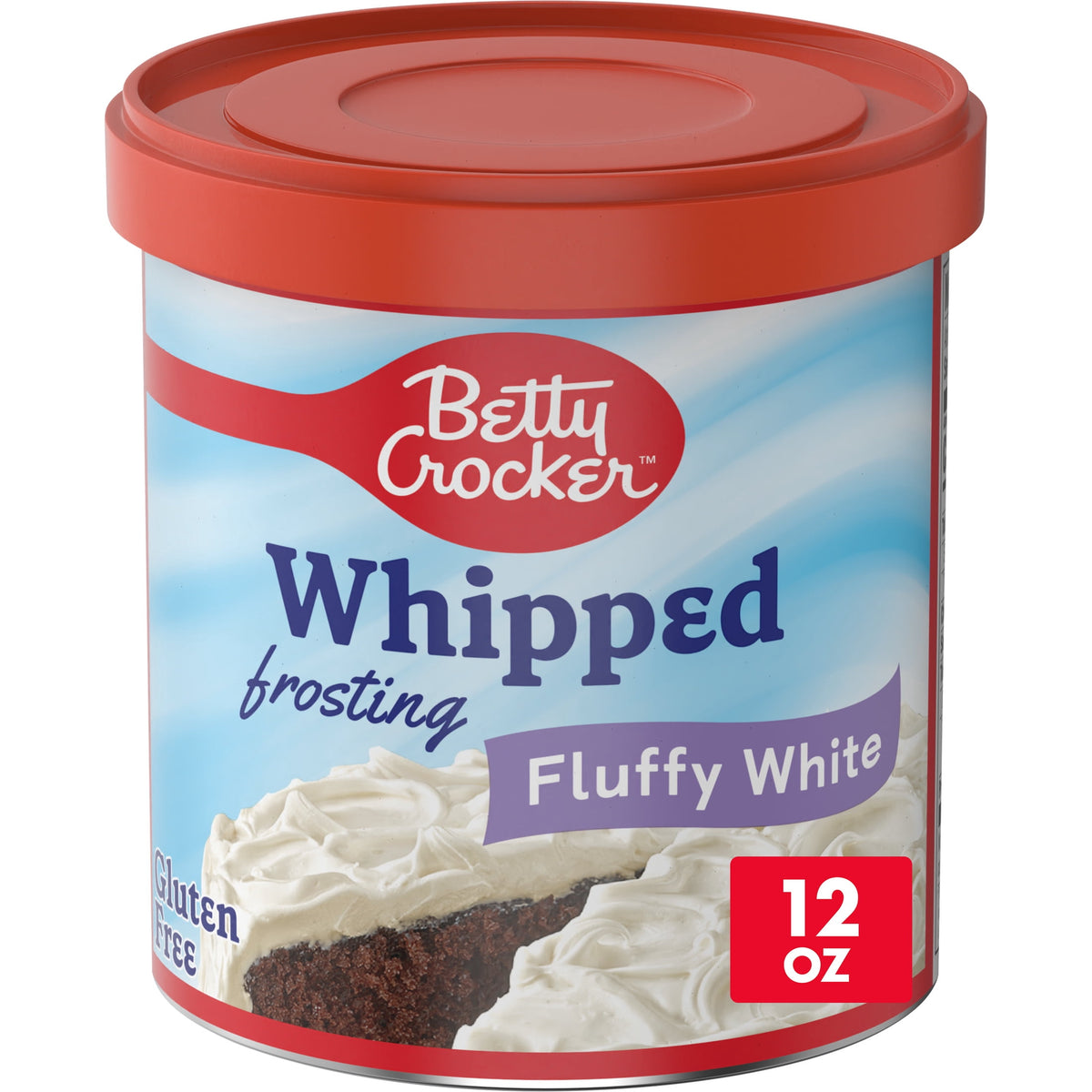 Betty Crocker Whipped Fluffy White Frosting, Gluten Free, 12 oz
