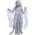 California Costume Collections Haunting Beauty Ghost Girl's Halloween Fancy-Dress Costume with Shrug Hood including Chains for Child, M