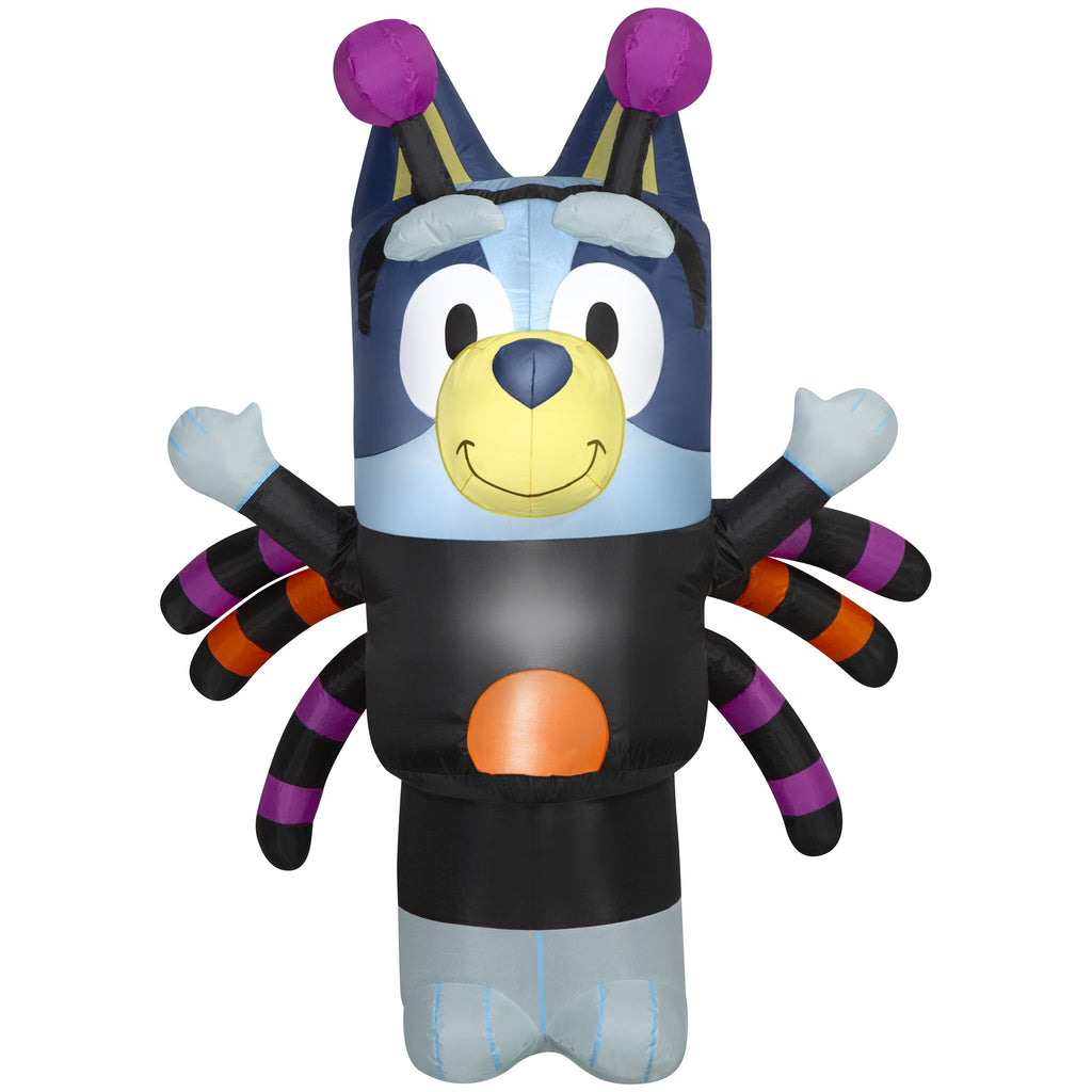 Halloween Airblown Yard Inflatables Bluey in Spider Costume 45.66 in x 37.79 in x 59.84 in 3.13 lb
