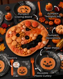 Halloween Pumpkin Party in a Box - (65pk)