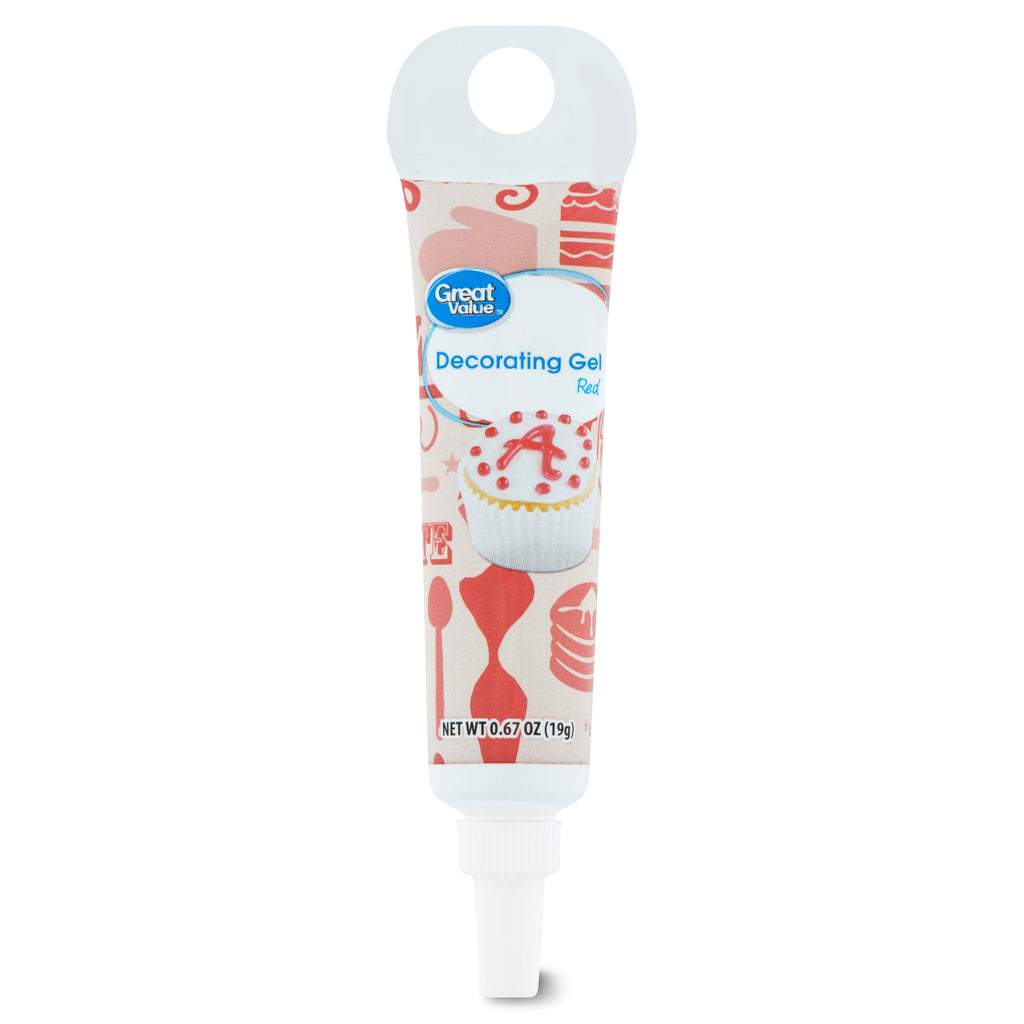 Great Value Red Decorating Gel, 0.67 oz Tube