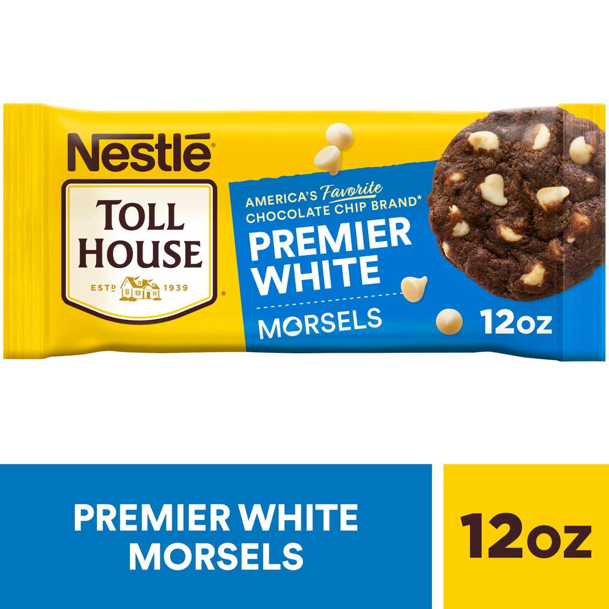 Nestle Toll House Premier White Regular Baking Chips, 12 oz Bag