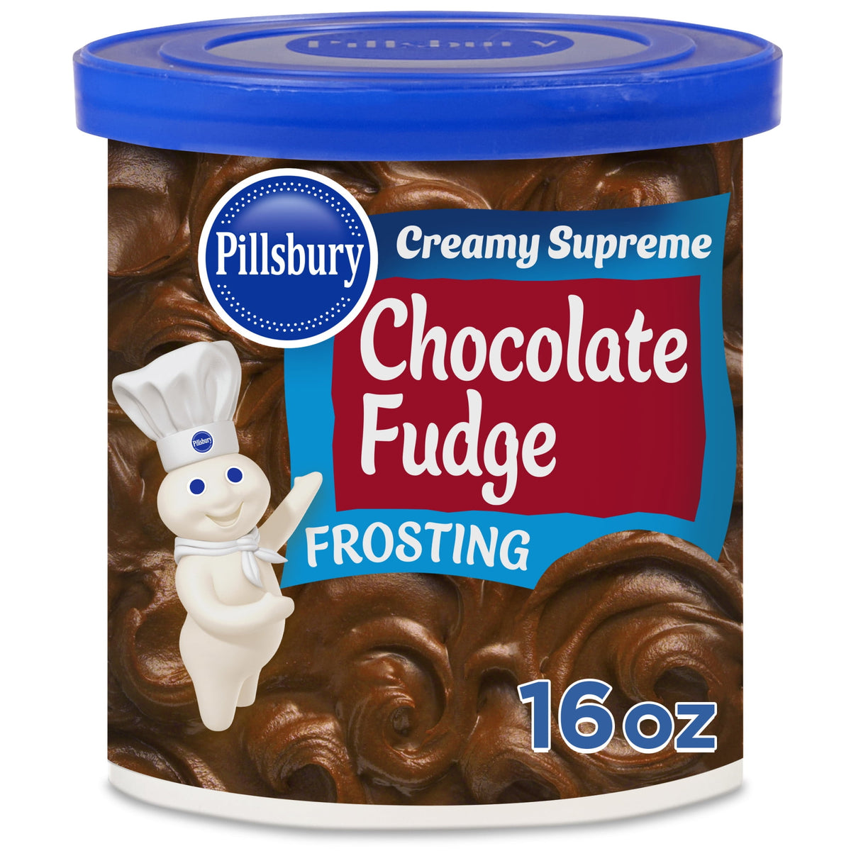 Pillsbury Creamy Supreme Chocolate Fudge Flavored Frosting, 16 oz Tub