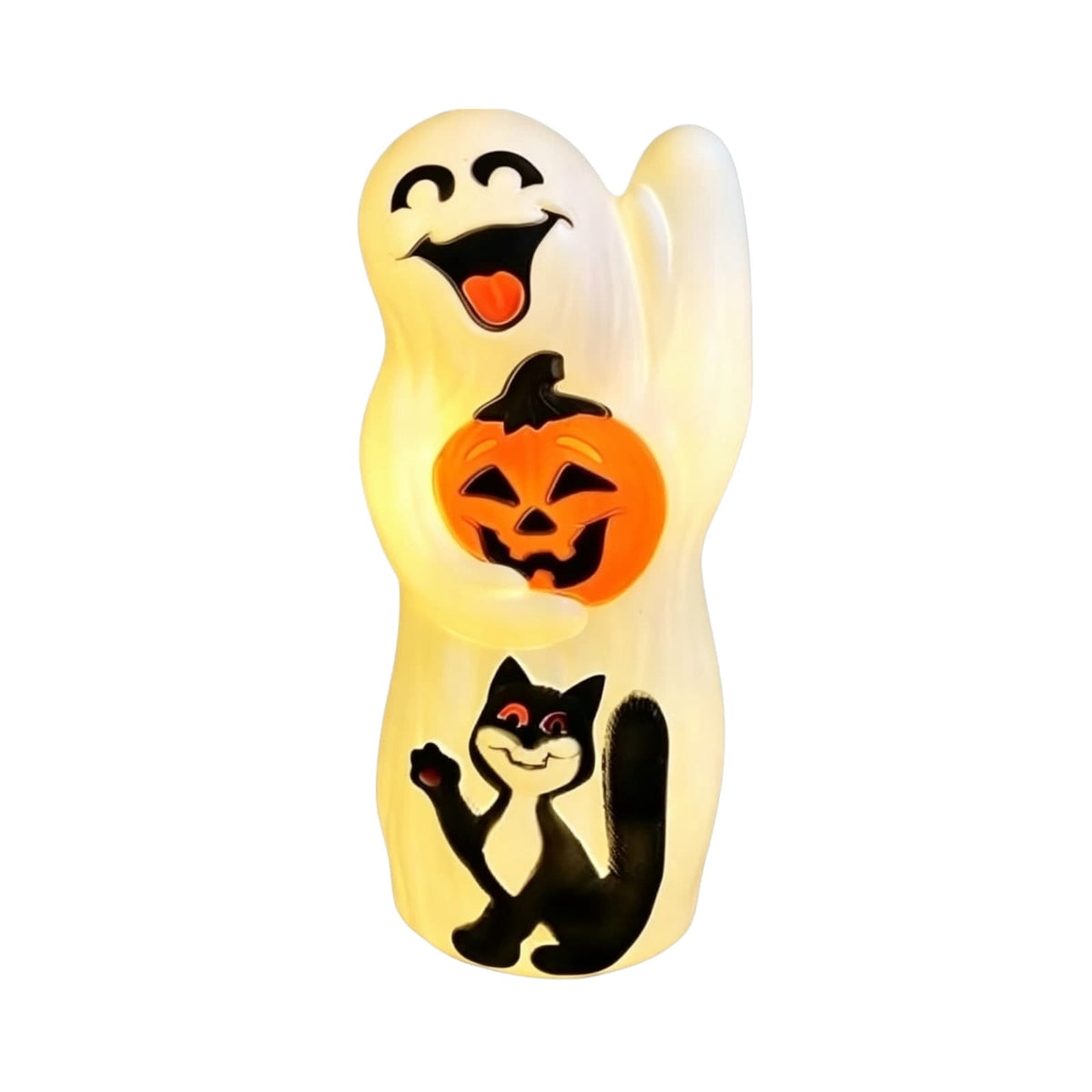 YingYouFu Halloween Blow Mold with Black Cat Night Light, Light Up Halloween Decoration & Prop for Apartment, Home & Office