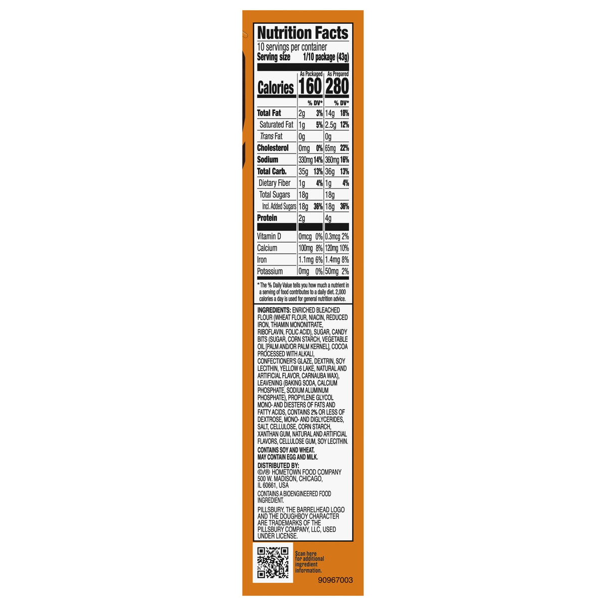 Pillsbury Funfetti Halloween Cake Mix with Candy Bits, 15.25 Oz Box