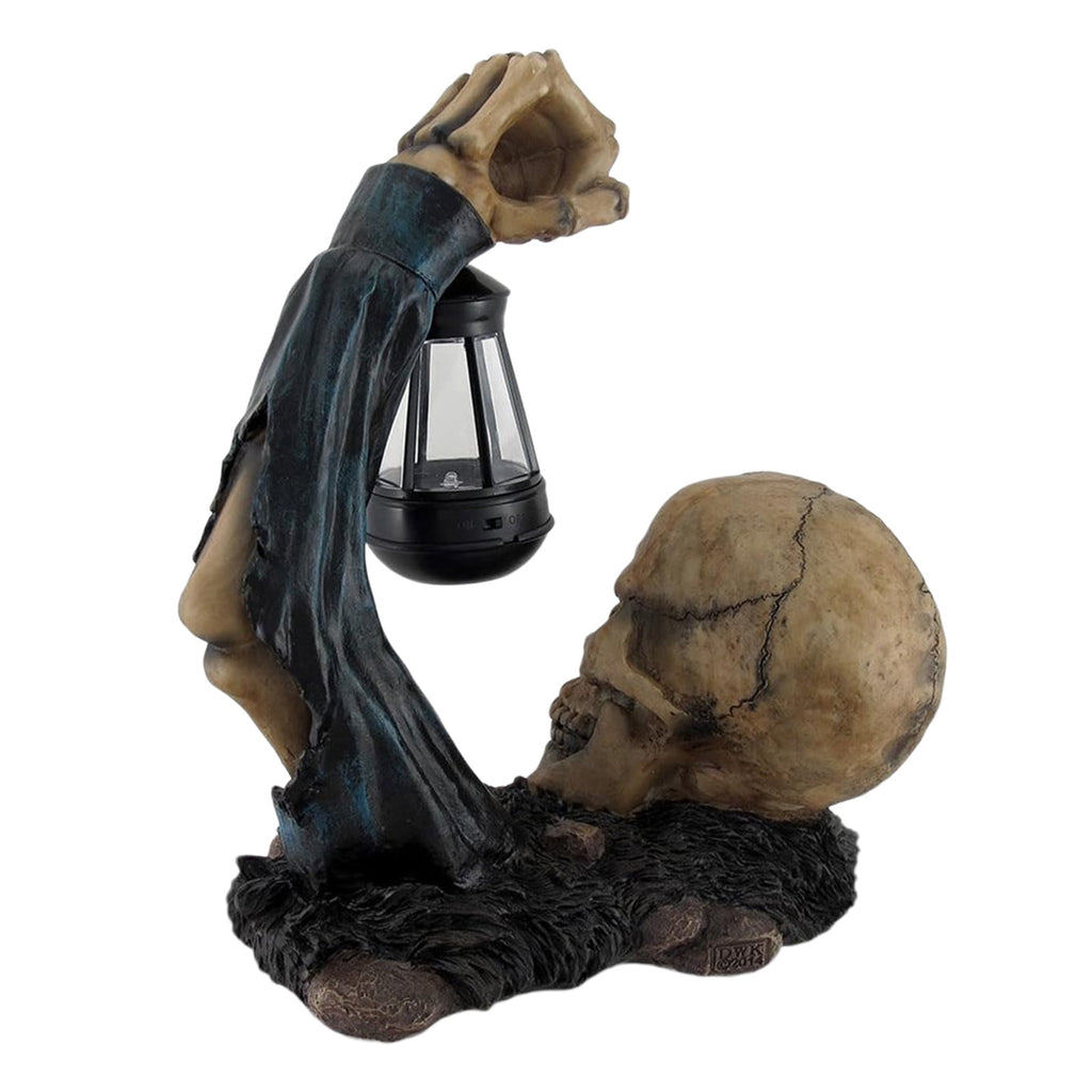 Zatoumnr Ground Breaking Skeleton with Lantern Halloween Skeleton Decor Groundbreaker Skull Lights for Outdoor Decor, Funny Skull Garden Decorations