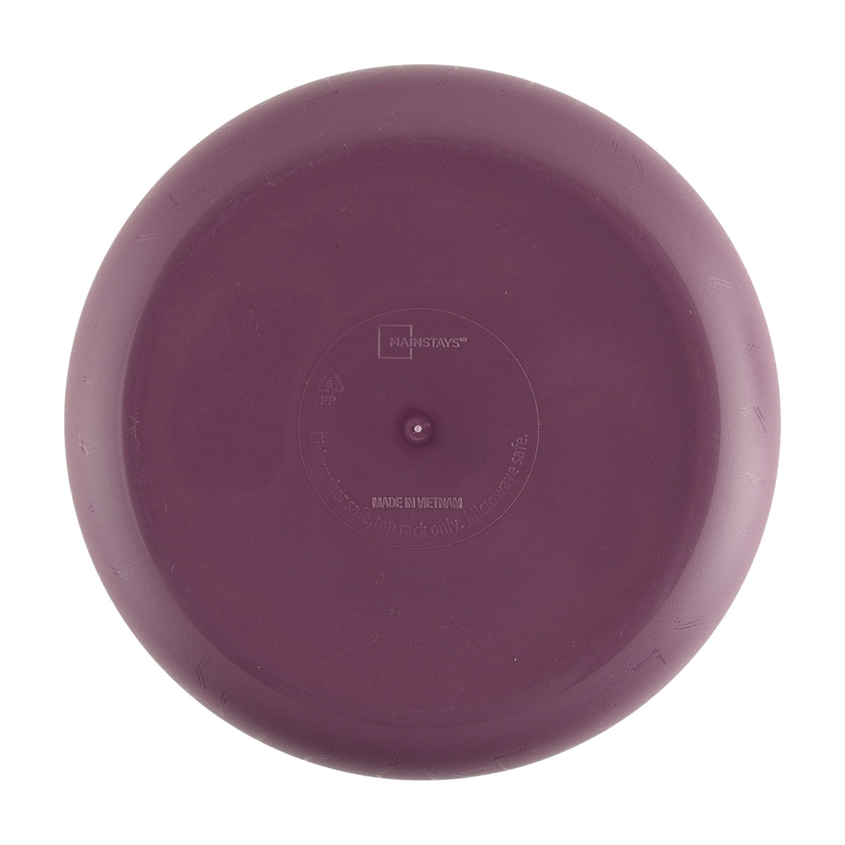 Mainstays 42 oz Round Plastic Dinner Bowl, Etched Bats, Black