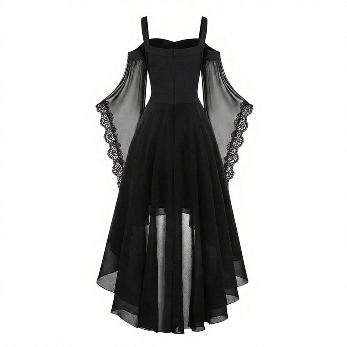 Witch Dress Women 2026 Halloween Costumes Woman Adults Medieval Vampire Butterfly Sleeve Mesh Gothic Outfits Red S