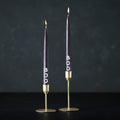 Tapered Black 'Boo' Candles - (2PK)
