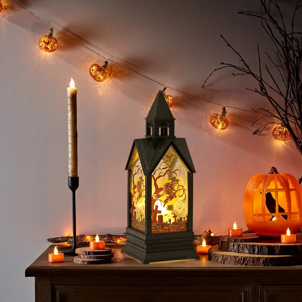 Halloween Decorations Indoor, 17'' Hanging Spooky Halloween Lanterns for Home Room Door Party Supplies