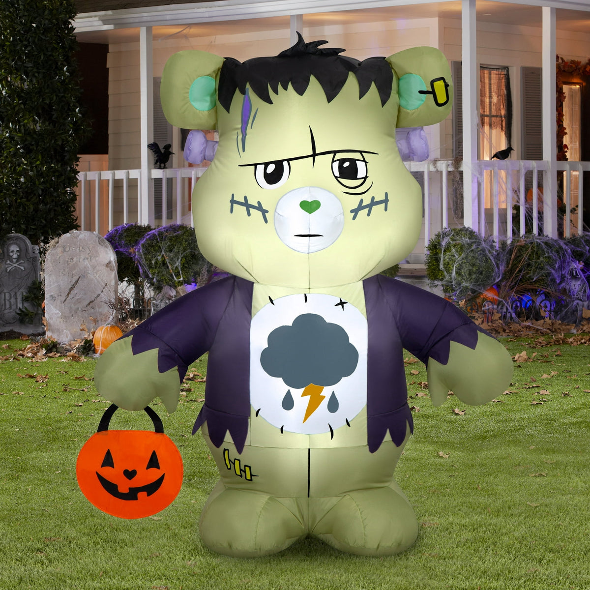 Halloween Airblown Yard Inflatables Frankie Care Bears