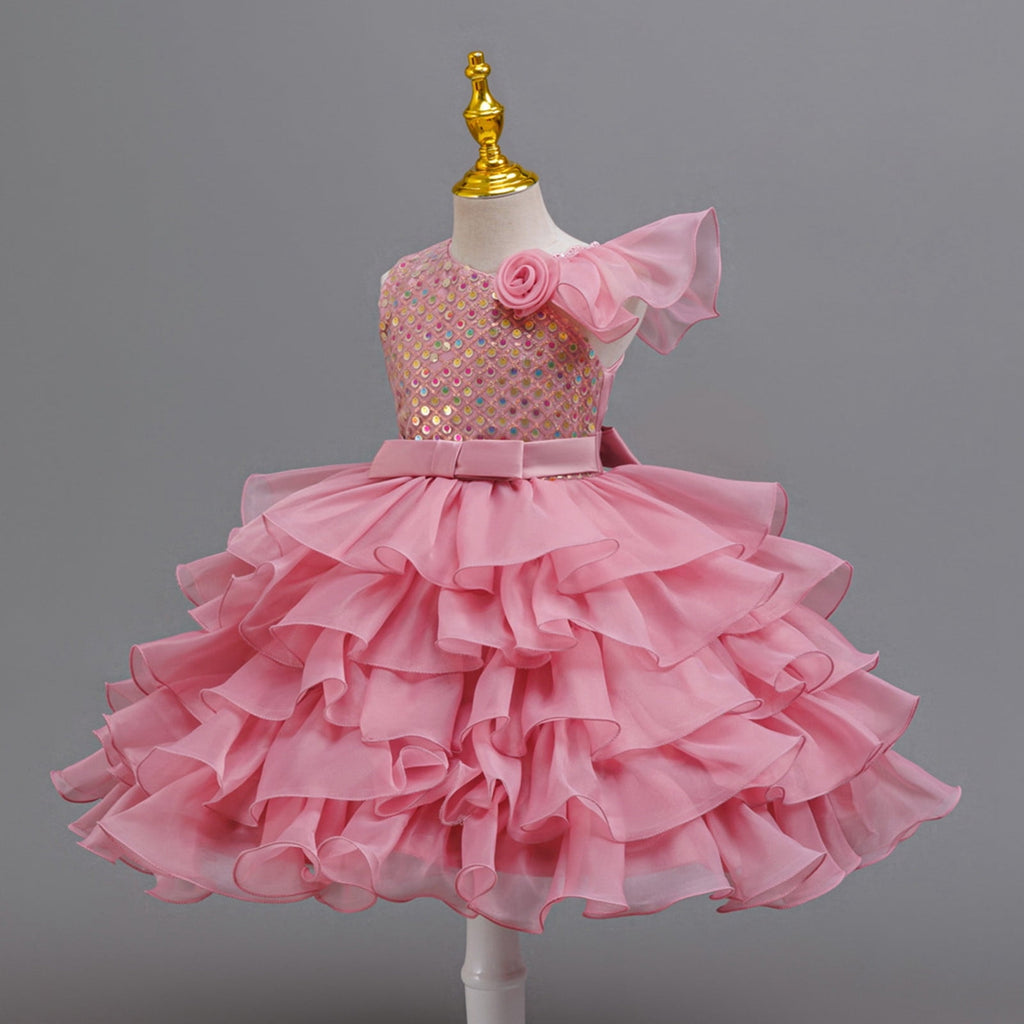 Toddler Dance Yellow Sequin Dress Tulle Dance Dresses Dance Kids 80s Outfits for Girls Dance Performance Outerwear 3-4 Years