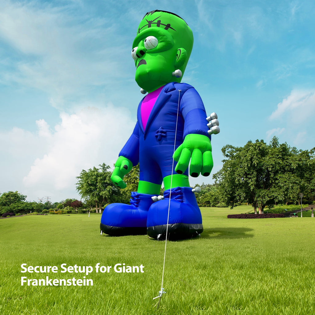 Wellcomer 20ft Giant Inflatable Frankenstein with Blower - Halloween Outdoor Decor