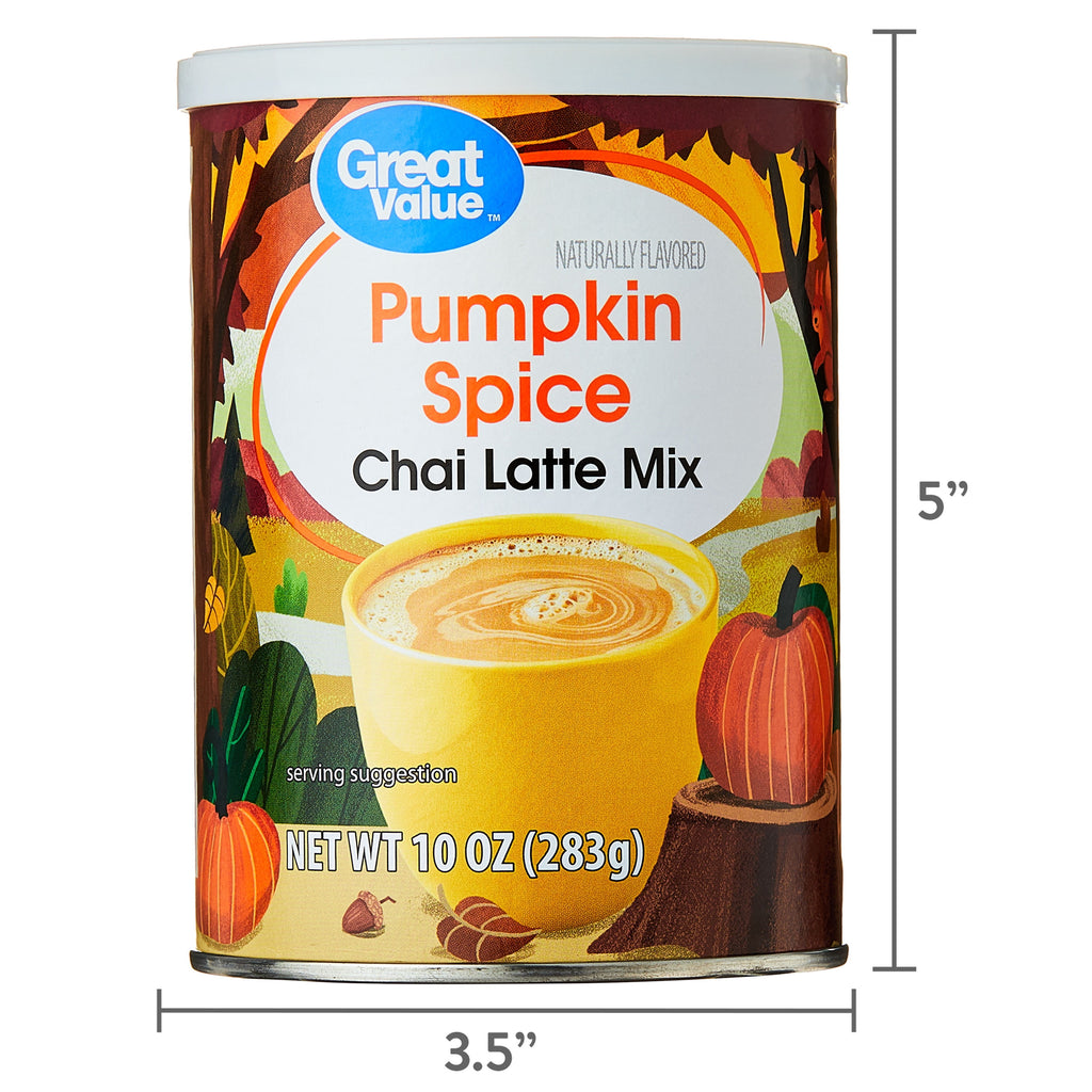 Great Value Pumpkin Spice Chai Latte Mix 10oz