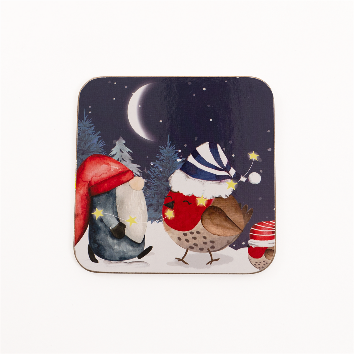 Festive Forest Friends Set/4 Coasters