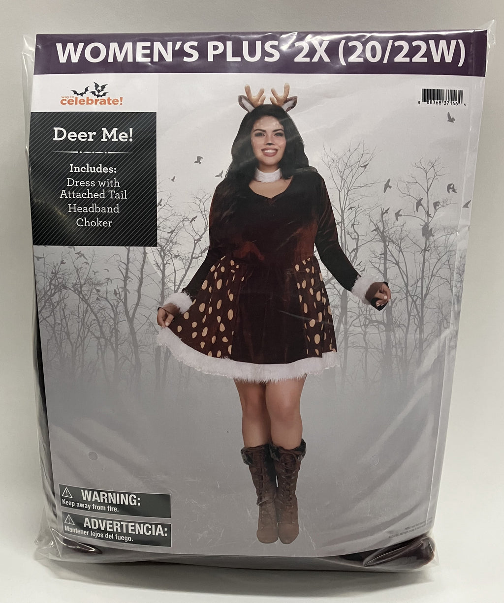 Deer Me! Halloween Costume for Adults, Women's Size M (8/10), by Way to Celebrate