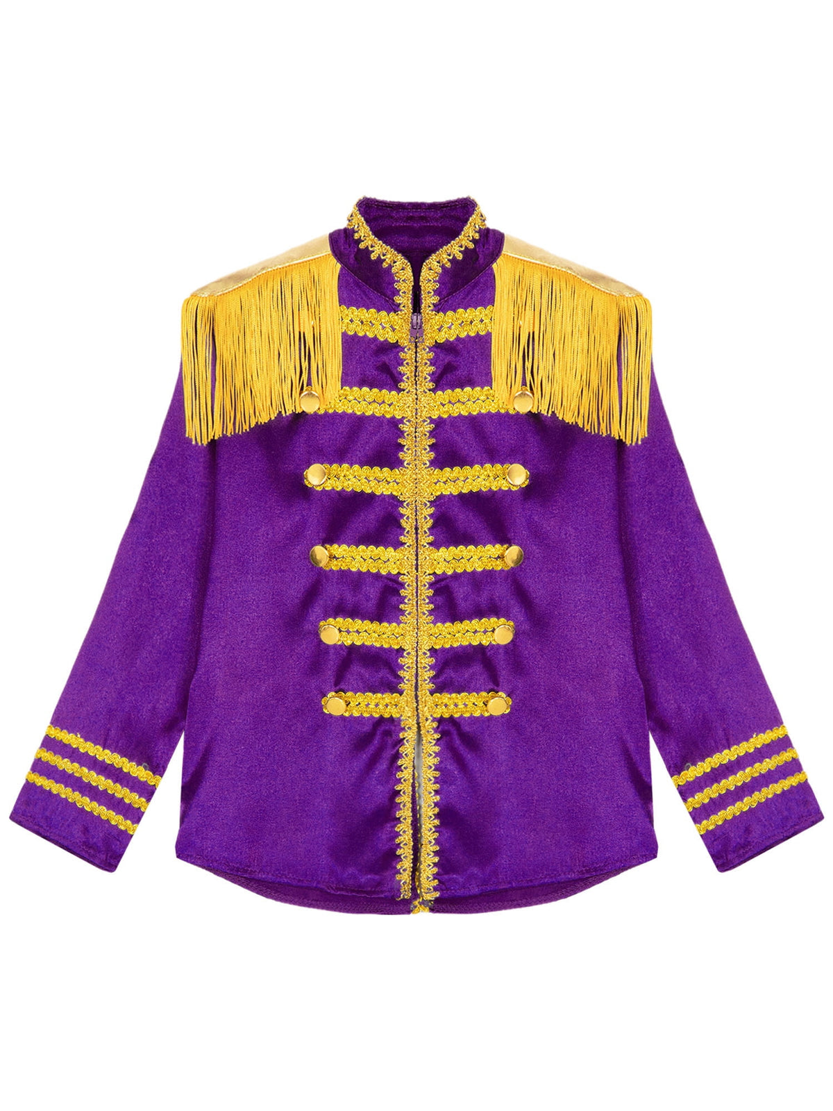 iiniim Kids Boys 1960s British Pop-Star Shirt Long Sleeve 60s Rock Band Musician Zipper Jacket Royal Blue 6