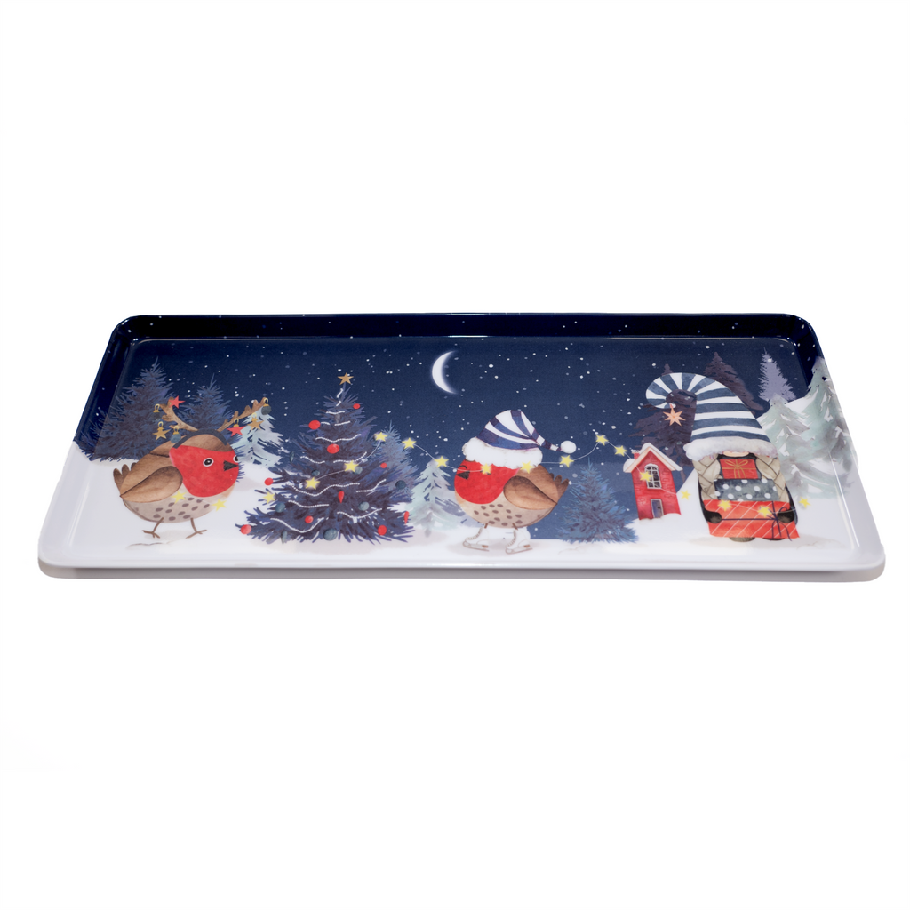Festive Forest Friends Rectangle Tray