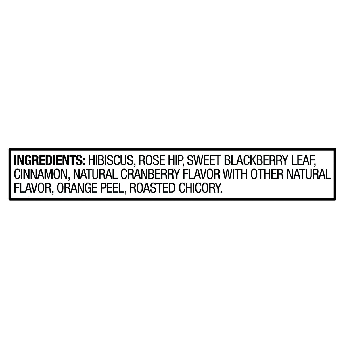Great Value Cranberry Hibiscus Herbal Tea, 20 Count